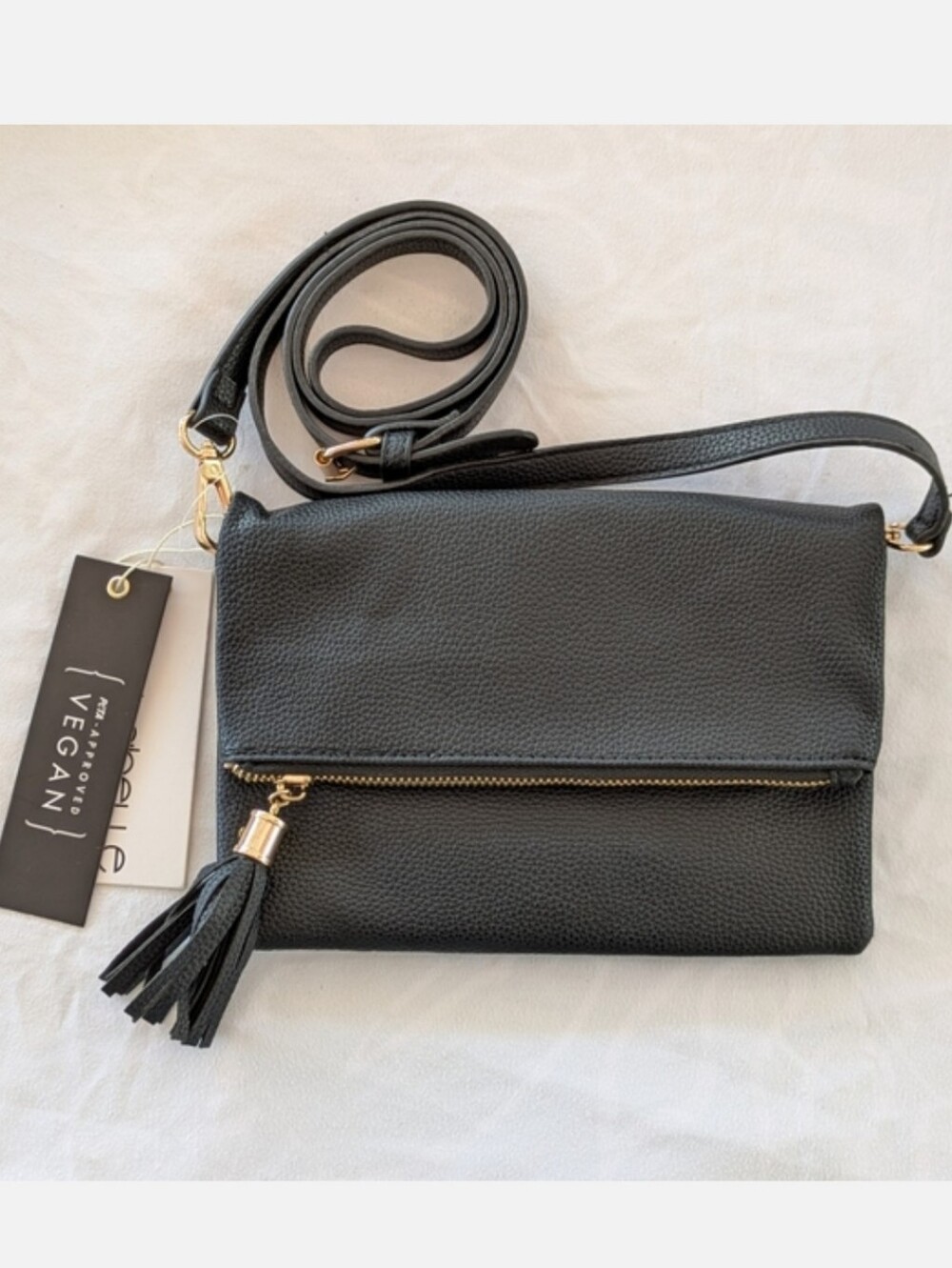Isabelle Black Tassel Crossbody
